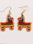 Load image into Gallery viewer, Pinata Free Standing Lace Earring Digital Machine Embroidery Design